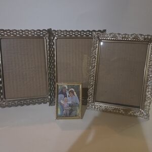 Elegant Silver Photo Frame Set